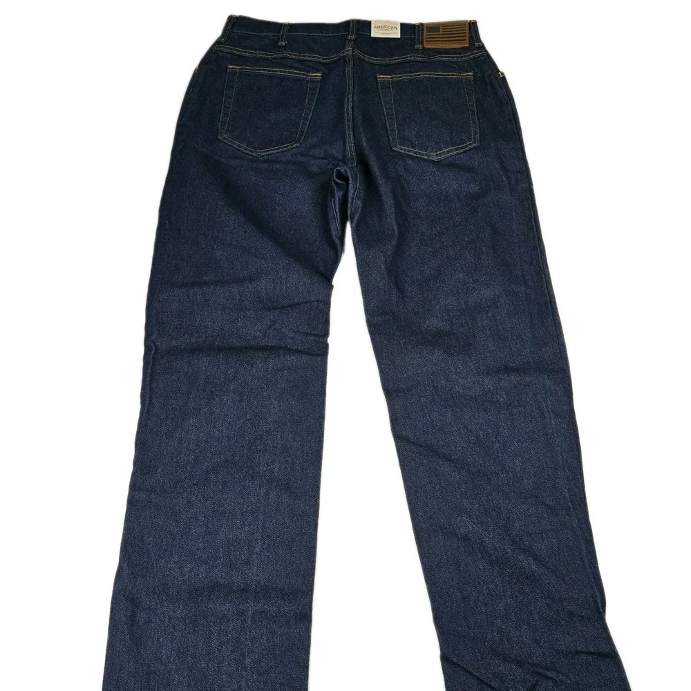 All American Clothing Co Jeans Mens 36x36 Dark Wash Made In USA NWT Raw Denim